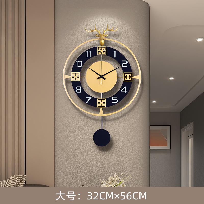 

Дизайнерська вітальня, модний настінний годинник у вигляді голови оленя, персоналізований та креативний настінний домашній декоративний годинник