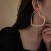 1 Pair Big Heart Hoop Earrings for Women Geometric Earrings Statement Jewelry Gifts