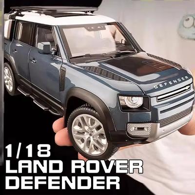 Großes 1/18 Land Rover Defender Range Rover SUV Geländewagen Legierung Modellauto Druckguss Fahrzeugsammlung Sound und Licht Pull Back Jungen Spielzeug Kindergeschenk