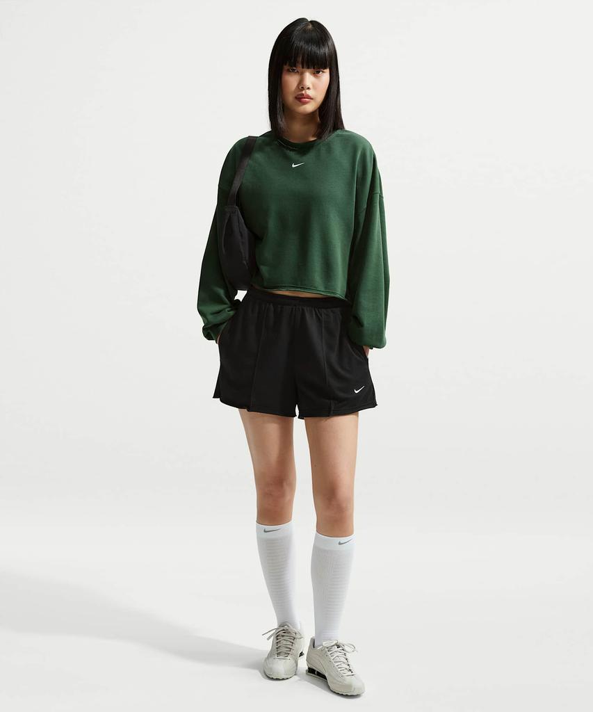 NIKE Sportswear Chill Terry Mid-Rise French Terry Shorts W - Black:Sale / Ii3981-010