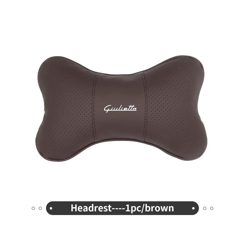 Car Headrest Neck Pillow Lumbar Support Cushion Interior Accessories For Alfa Romeo GT Stelvio F1 Brera Volante Tonale Gloria