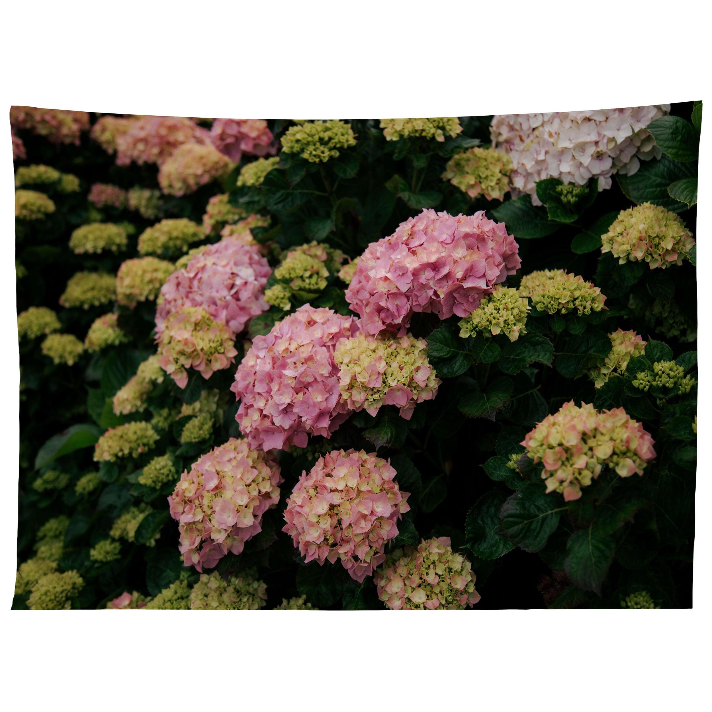 ГОРТЕНЗИИ гобелен 75x100 чёрный