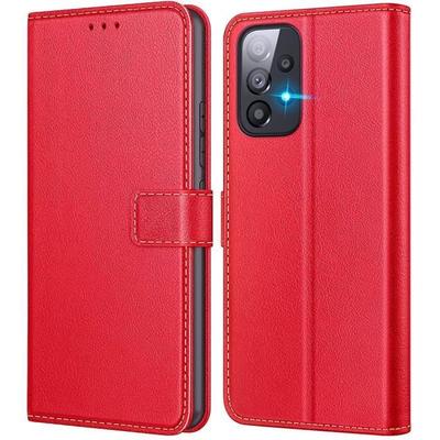 Etui ochronne - BOOLING - dla Samsunga Galaxy A53 5G - Czerwone - Odporne na zarysowania - Wstrząsoodporne - Portfel