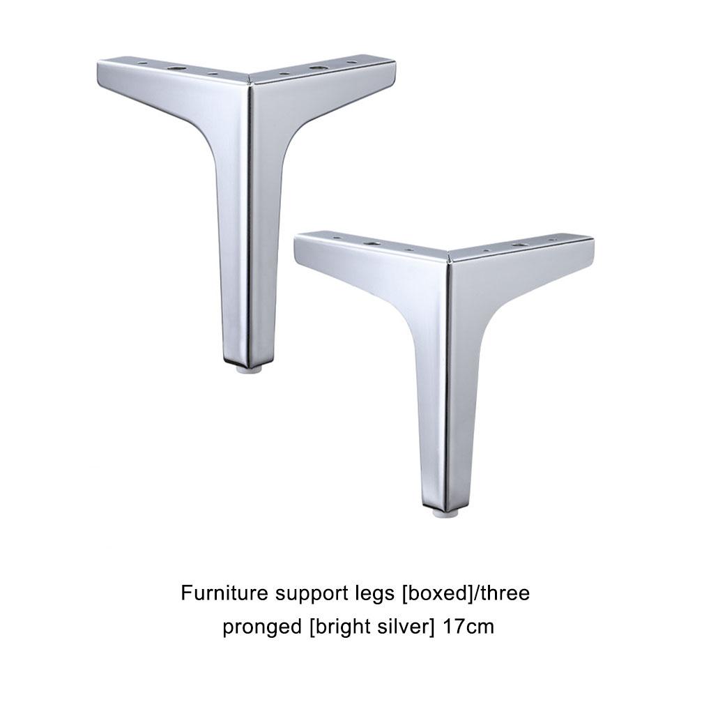 4 pezzi divano divano tavolino da caffè gambe in acciaio bagno moderno gambe triangolari mobili accessori ferramenta