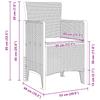 Garden Dining Set 5 pcs Brown Poly Rattan