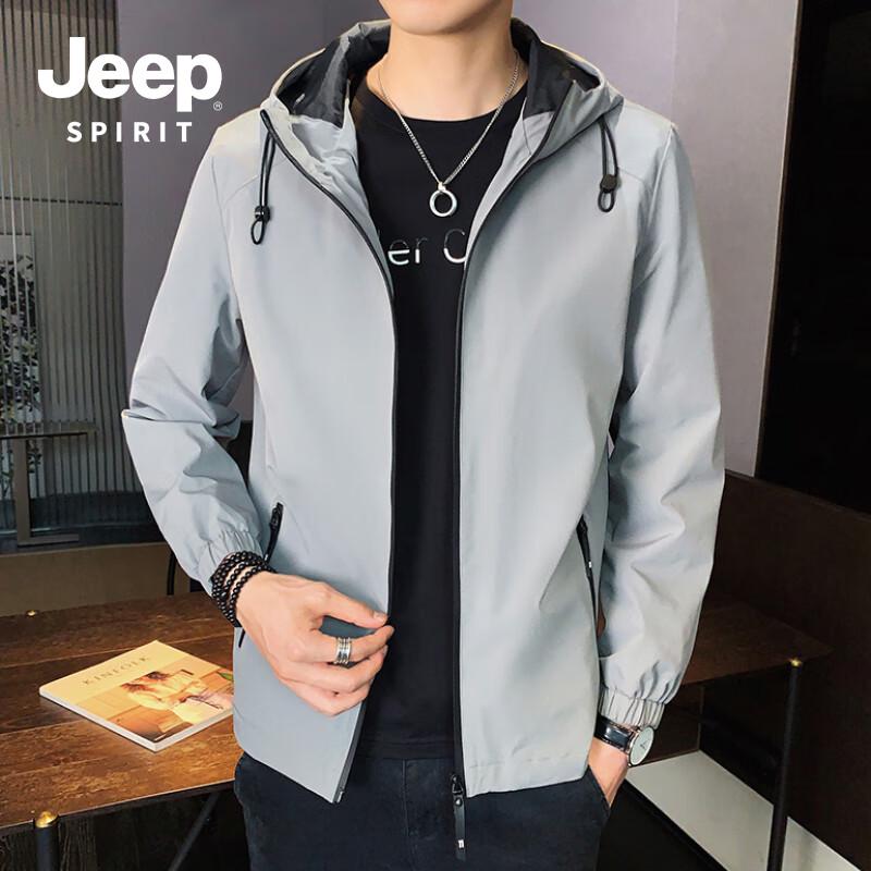 JEEP SPIRIT Men's Hooded Business Casual Jacket 1208