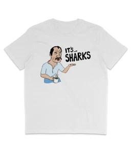 Paul Sykes - It's...Sharks - Cartoon - Organic T-Shirt - Wakefield - UK Boxing