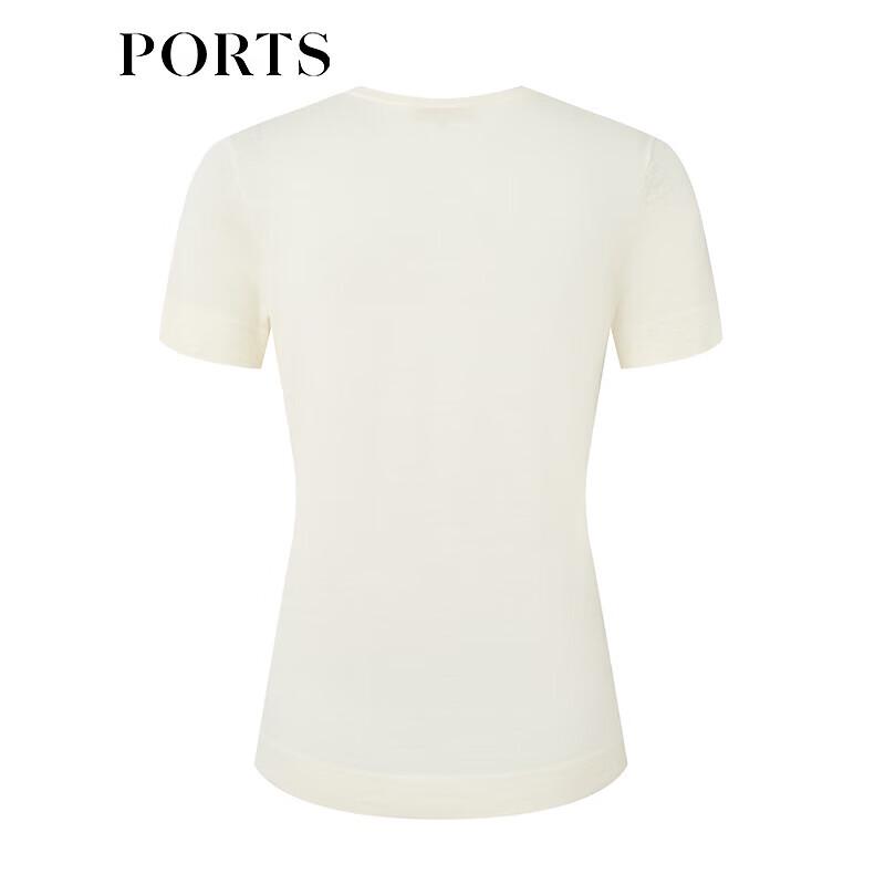 

PORTS Женский кашемировый свитер с воротником поло в горошек M