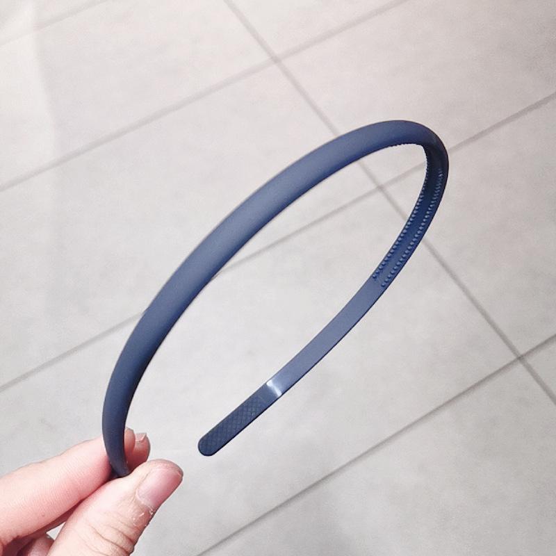 1PC Fashion Frosted Candy Color Thin Plastic Hairbands Women Headband Non-Slip Resin Hair Hoop Holder Turban Hair Accessories