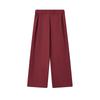 FILA By Naoki Takizawa Fashionable Versatile Slim Elegant Daily Comfortable Woven Casual Pants Women pants Red F11W542801FWI