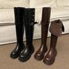 Women's High Over The Knee Boots Trendy Retro Fashion Winter Walking Snowmobile Boots Outdoor 2025 Botas De Invierno Para Mujer
