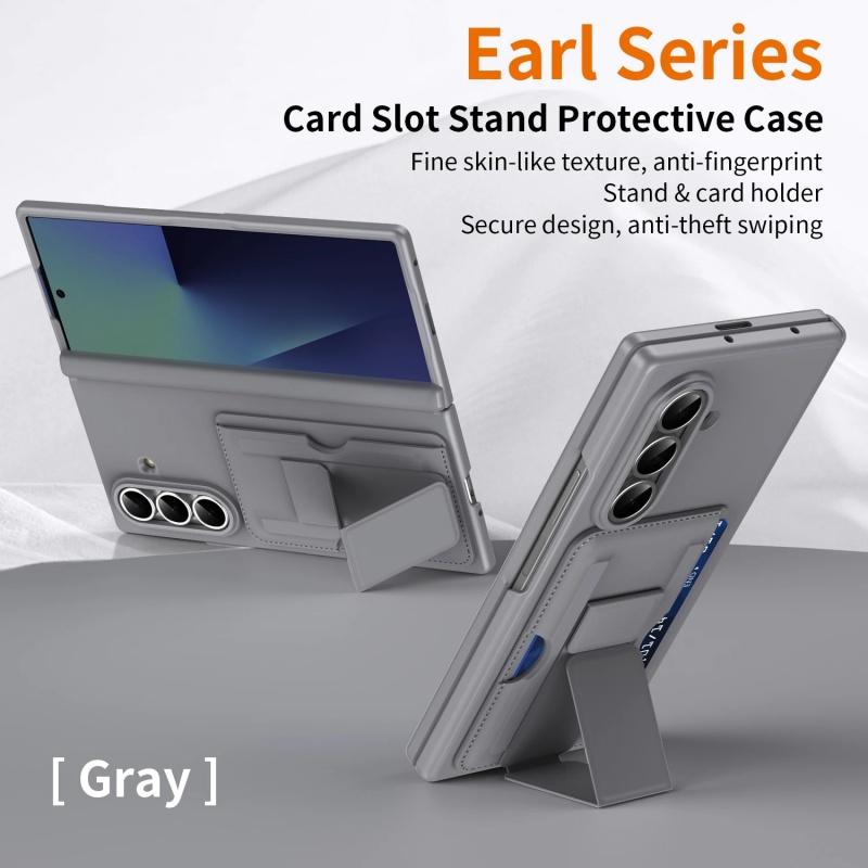 Hinge Protection For Samsung Galaxy Z Fold 8 Ultra Fold 7 6 5 Multifunctional Card Slot Bracket Phone Case With Screen Protector