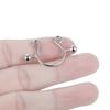 2 stuks/lot Chirurgisch Staal Nep Sexy Tepelklemringen Bedel Faux Tepelschild Niet-piercing Ringen Lichaamssieraden voor Vrouwen Cadeau