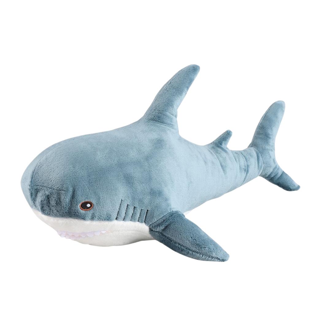 55Cm Giant Shark Animal Plush With 4 Baby Plush In Her Tummy Soft Squishy Shark Toys Giant Pillows Shark For Kids Gifts Birthday