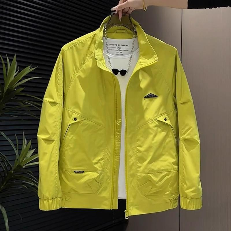 

Men s Windproof Stand Collar Jacket - 2025 Autumn Fashion, Versatile Casual Mountaineering Style XL