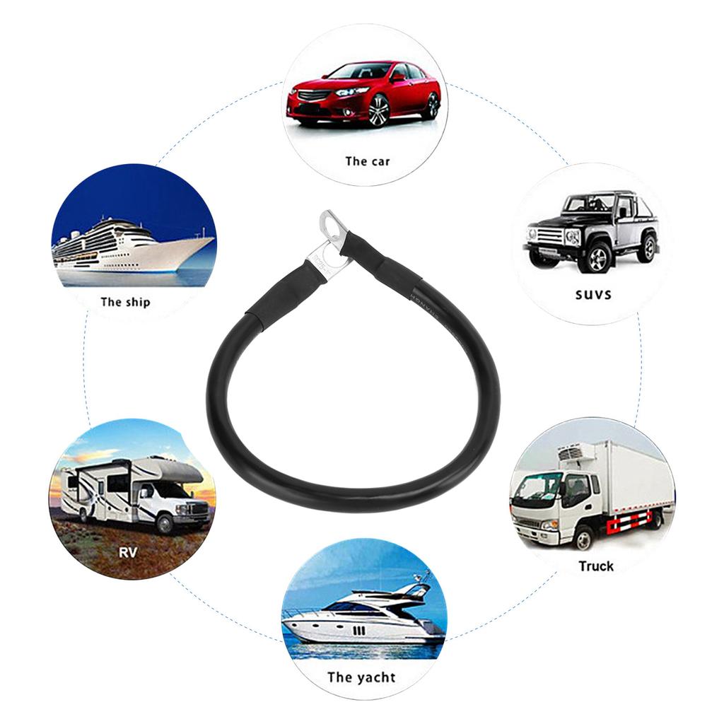 4AWG Ground Wire Strong Toughness Soft Wear Resistant High Temperature Resistant Battery Cable for Campers Boats Cars