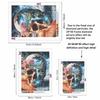 Diamond Art Painting Kit Surreal Split Landscape Skull Pattern DIY Full Drill Canvas Relaxing Craft Gift for Home Wall Decor Adults