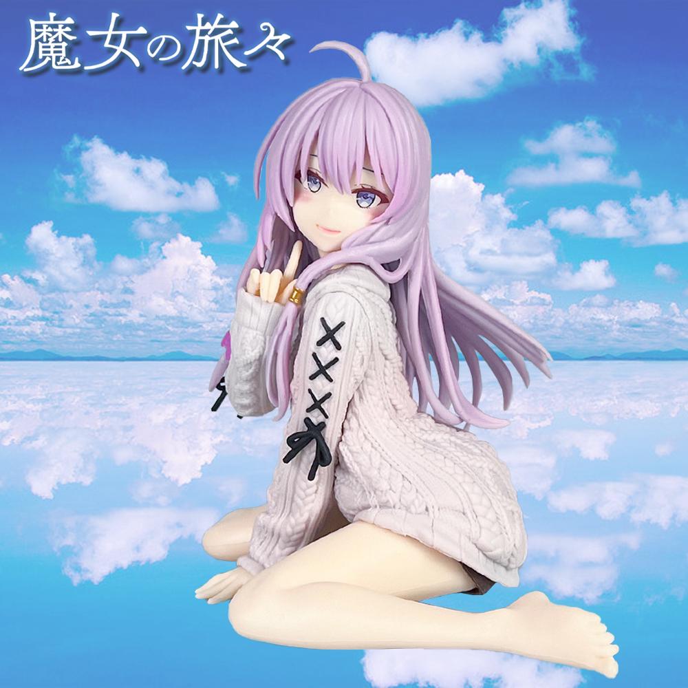 14cm Journey elaina anime figure knitted dress witch elaina action figure pvc collection model doll toys for christmas gifts