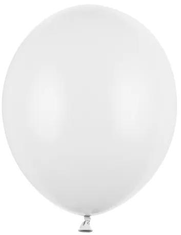 Strong Balloons 27Cm Pastel Pure White 100Pcs