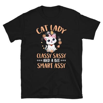 Classy Sassy Smart Assy Cute Cat Funny Animal Kitty Cats T-Shirt