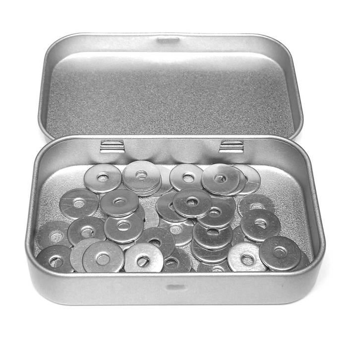 Rondelle M3 - PROTORX - Acier Inoxydable A2 - Boite De 50 Pcs - Diamètre 3,2mm - Large