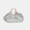 2024 Summer New Niche High-End New Chinese Style Pleated Cloud Bag Beaded Fashionable Exquisite Handbag
