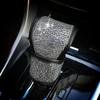 Crystal Car Handbrake Cover Auto Gear Shifter Set Rhinestones Seat Belt Cover Styling Diamond Interior Accessories For Girls