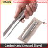 Utomhus Handsågad Spade Bärbar Ultralätt Titan Campingspade med Klämma för Vandring Ryggsäckspackning Nödfallsverktyg