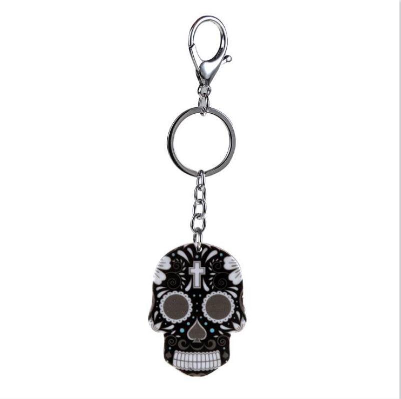 Creative Skull Keychain Beer Opener Pendant Home Cute Key Rings Chains Practical