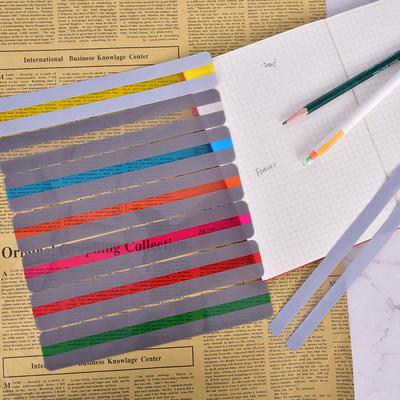 Läsguide Remsor Highlighter Färgade överlägg Bokmärk Läs Remsor Barnpresent