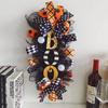 Spooky Pumpkin Halloween Wreath Door Hanging Decorative Courtyard Ornament