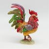 Unique Enamel Colored Rooster Decoration Metal Jewelry Box Earrings Organiser Case Perfect For Gift Giving