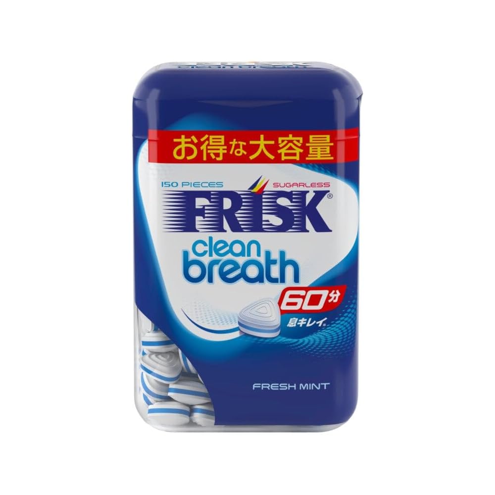 FRISK Clean Breath Fresh Mint Sugarless Bottle (105g x 5 bottles)