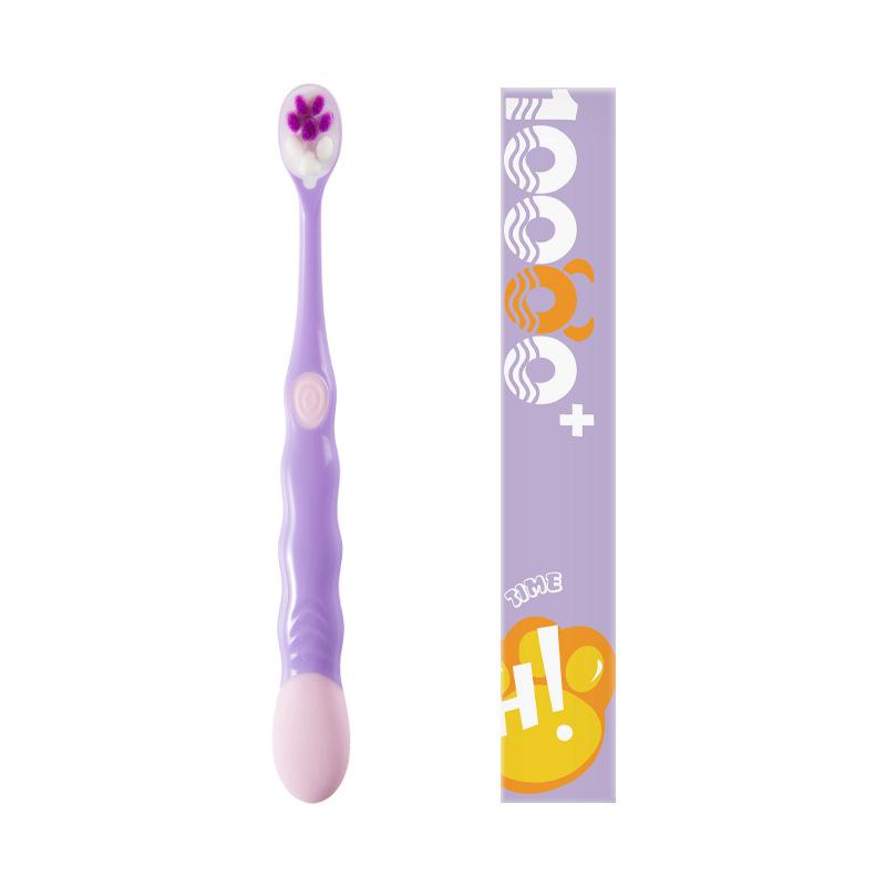 Cepillo de dientes de cerdas súper suaves con dibujos de gatos para niños, herramientas para el cuidado de la salud, cepillo de dientes blanqueador para bebés, accesorios de entrenamiento para niños