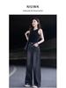 High Street Black High-Waisted Straight Leg Jeans - Slimming Wide Leg, Floor-Length, Loose Fit for Spring/Autumn 2026