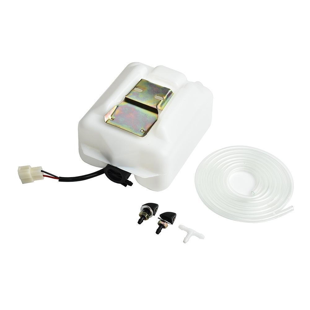 Washer Wash Tank Kit Reservoir Bottle Tank 12V Pump Hose Cleaning Assembly