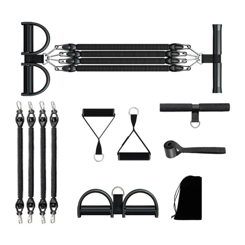 

Pedals Ankle Pullers Resistance Band with Handle Multifunction Homes Gym Equipment Training Ankle Workout Gear чорний