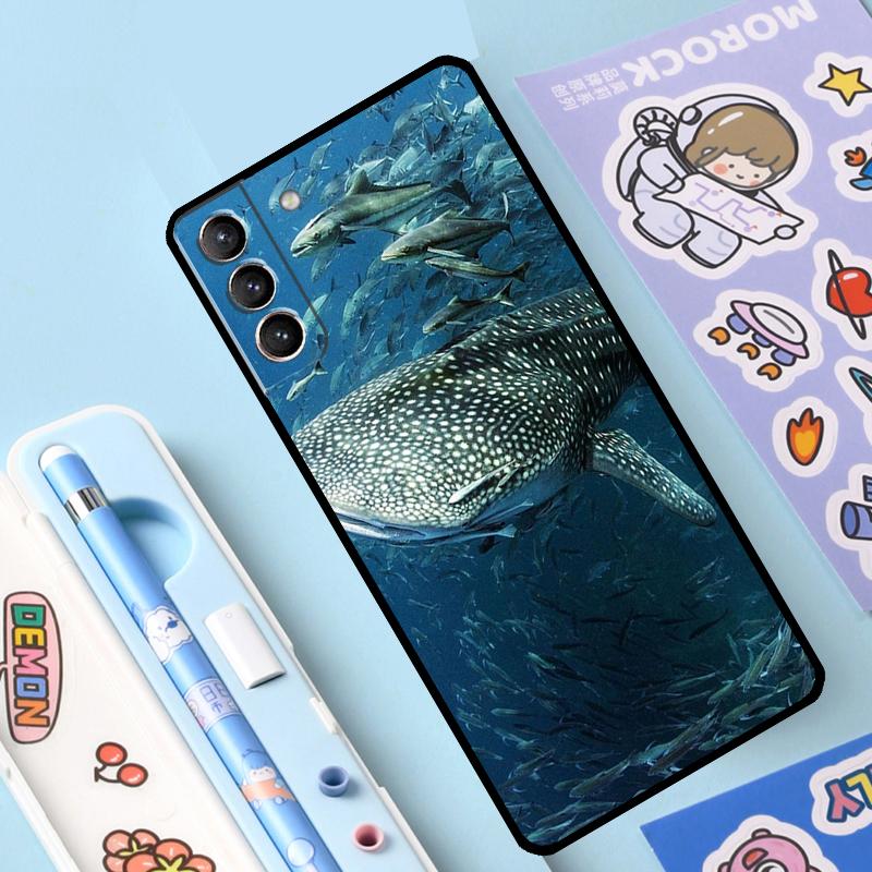 Ocean Whale Shark Animal Case For Samsung Galaxy S23 S22 S21 Ultra S20 FE S9 S10 Note 10 Plus Note 20 Ultra Full Cover