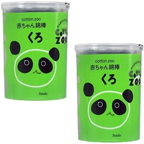 

[Bulk Purchase] Cotton ZOO Baby Black Cotton Swabs, 160 Count (x2 Pack)
