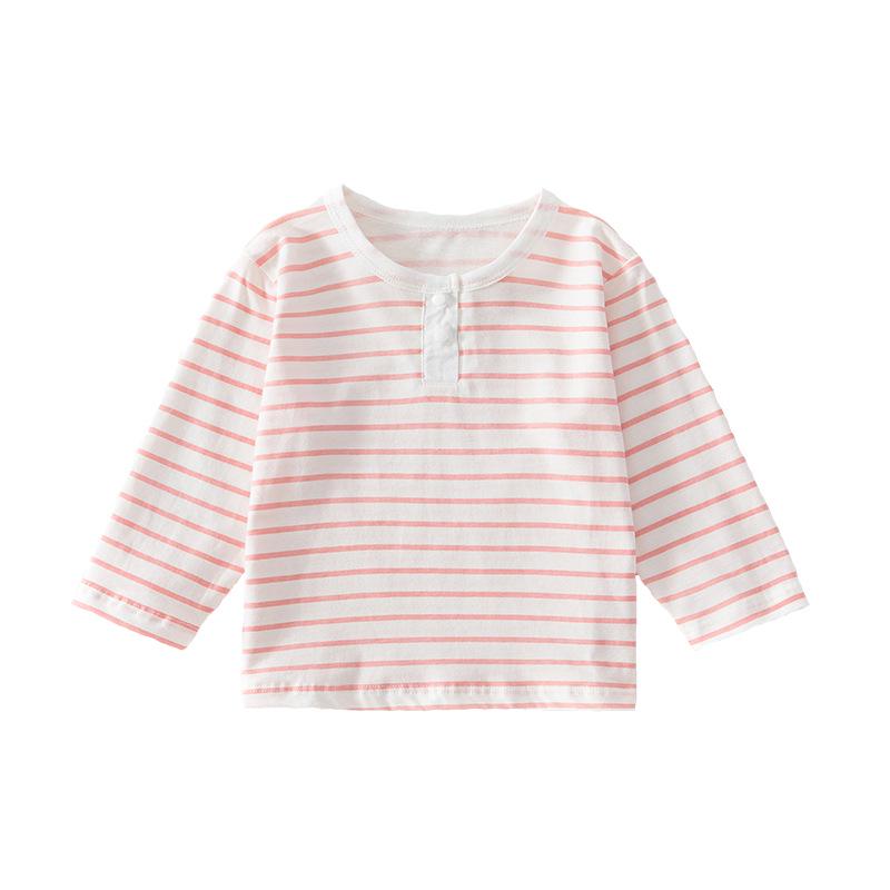 2026 Kids' Striped Long-Sleeve T-Shirt: Versatile Spring/Summer Fashion for Boys & Girls