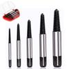 Screw Extractor, 5 Pcs, Reverse Tap for Piping, Threaded, Pipe Bolts, Broken Screw