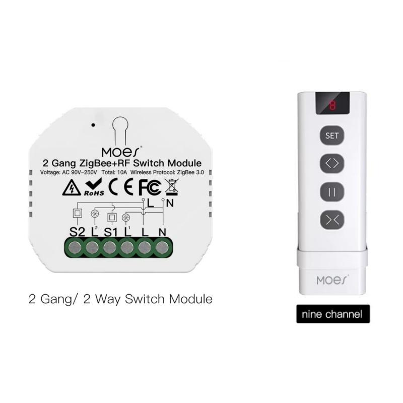 MOES Smart RF ZigBee 3.0 DIY Switch Module Tuya Smart Life App Remote Control Works Alexa Google Home Assistant Voice Controller