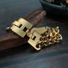 Punk Christian Bible Cross Charm Bracelet Male Gold Color Stainless Steel Cuban Link Chain Bracelets for Men Religious Jewelry