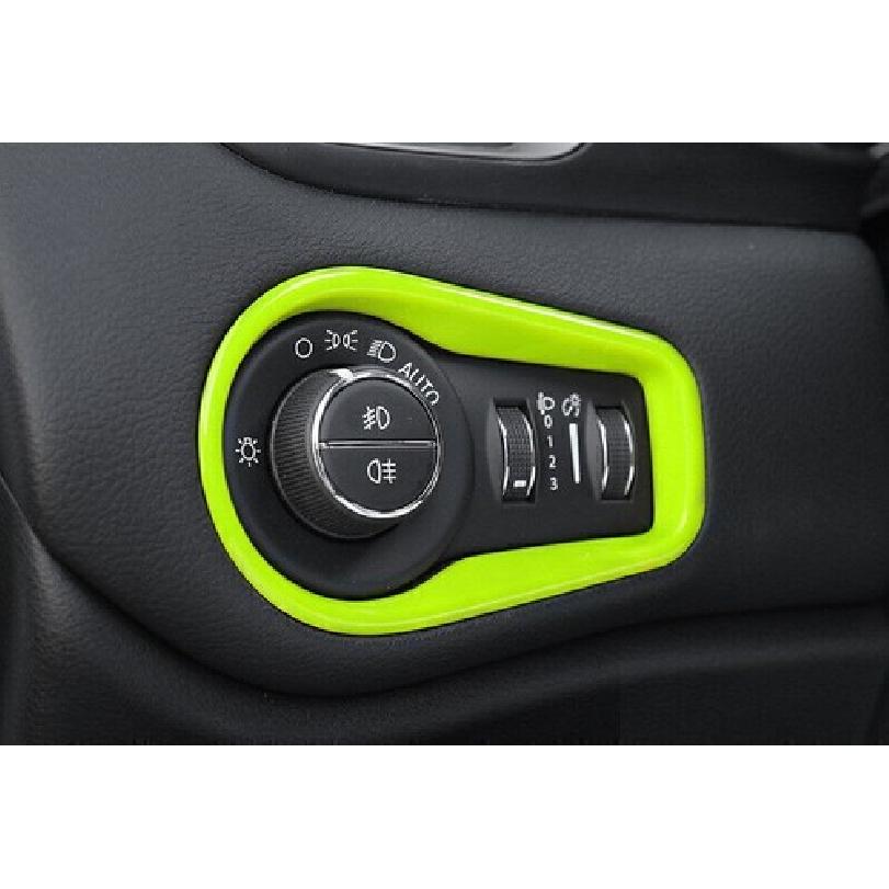 For Jeep Renegade 2015-2023 Light Green Driver's Side Dash Control Cover Trim