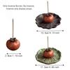 Ceramics Lotus Tabletop Incense Base Zen Chinese Style Lotus Censer Holder  Yoga Meditation