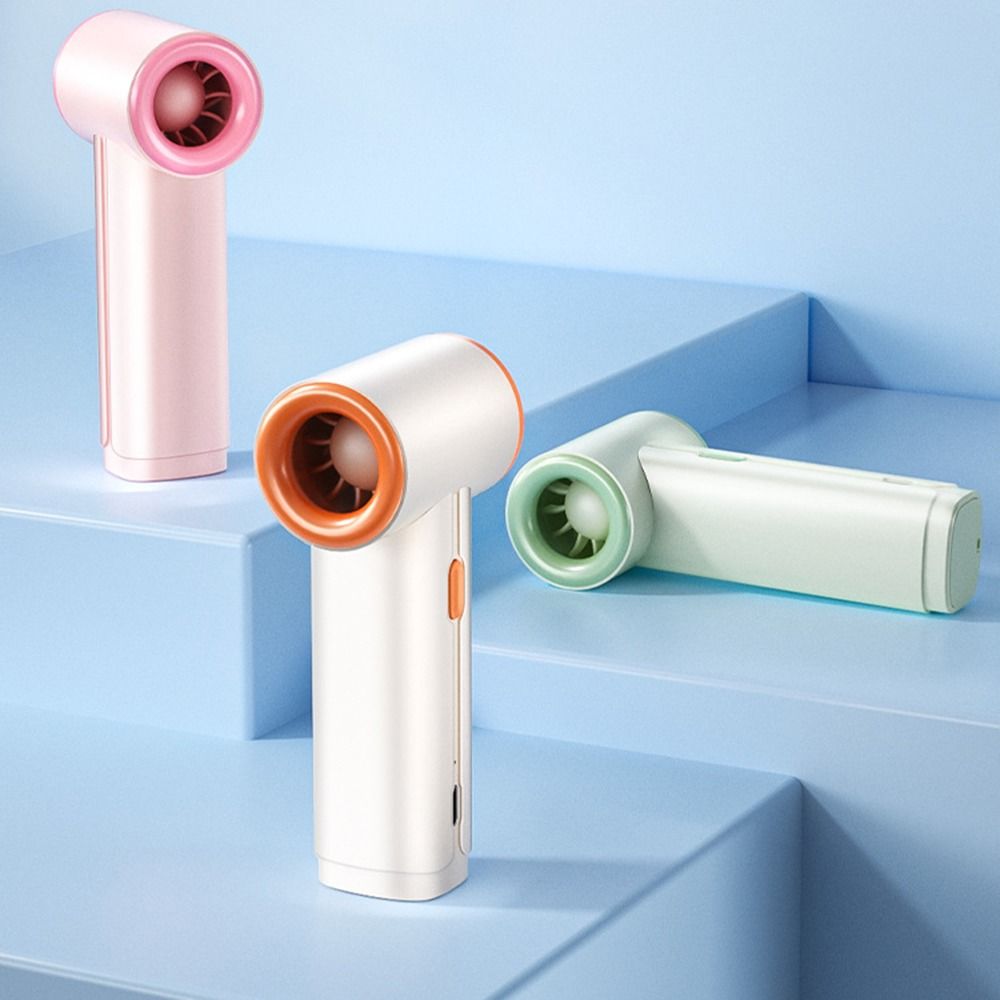 5 Gears Adjustable Handheld Fan USB Rechargeable Portable Cooling Fan  Summer