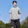 MINISO Men's Quick-Dry Half-Zip Polo T-Shirt