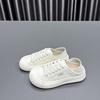 [Counter Version] Two Wear Little White Shoes Women's 2025 Early Autumn New Round Head Platform Cowhide Casual Sports Shoes