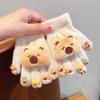 Keep Warm Cartoon Capybara Gloves Cute Winter Children Gloves Kawaii Kids Warm Mittens  Outdoor