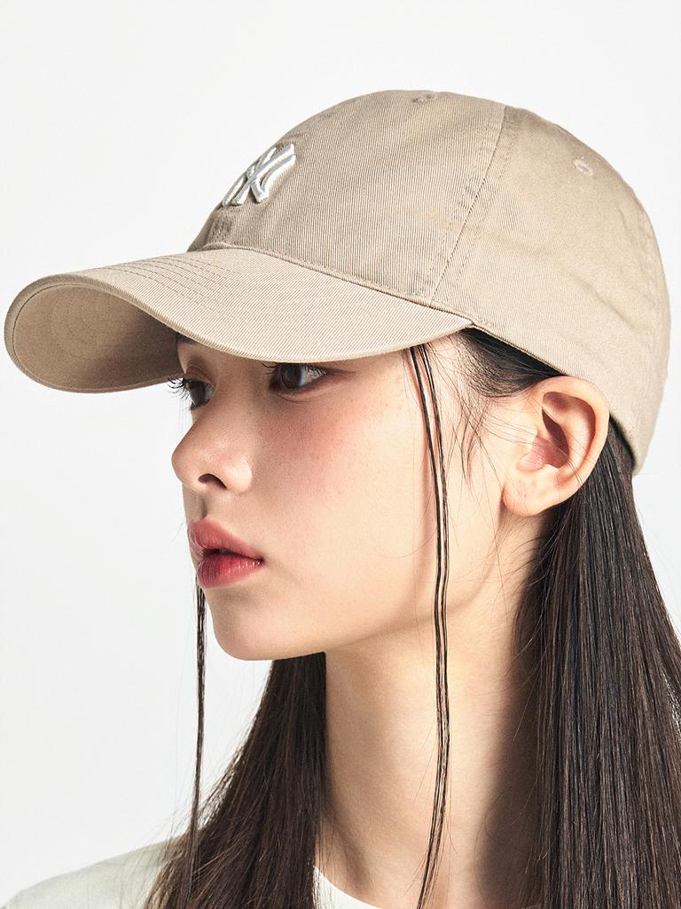 Emelbi Rookie Unstructured Ball Cap Ny (Beige)